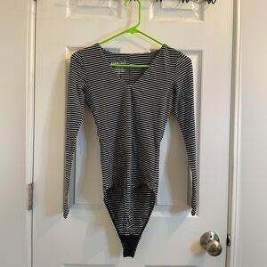 Everlane stripped body suit